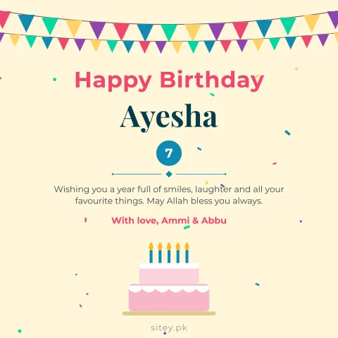 Party cake birthday card design
