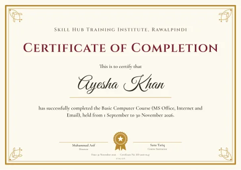 Certificate maker