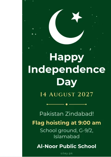 14 August poster design