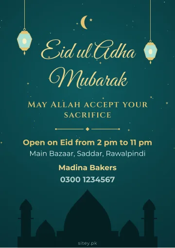 Eid ul Adha poster design