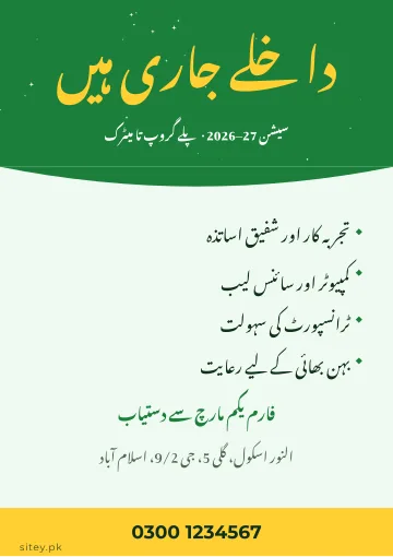 School admissions poster design