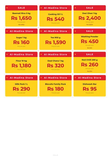 Price tags: a design example
