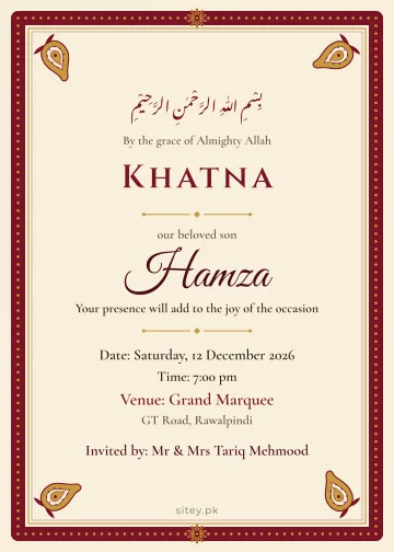 Free khatna card maker