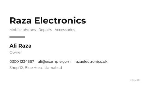 Clean visiting card design
